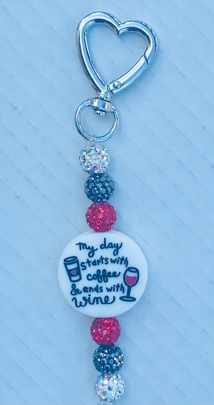 Handcrafted Beaded Bag Charms / Purse Charms Glamorous Charmz