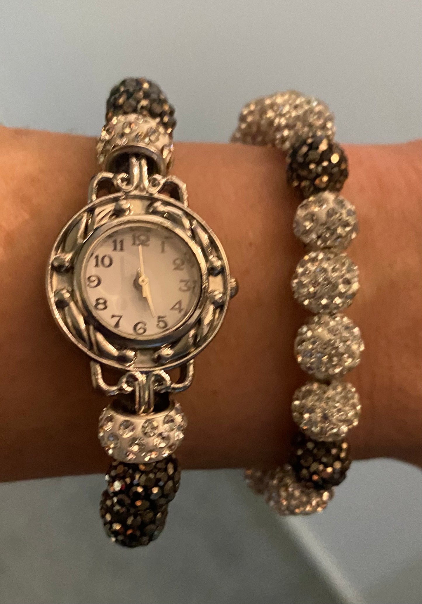 Watch and bracelet Set Glamorous Charmz